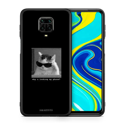 Θήκη Xiaomi Redmi Note 9S / 9 Pro Meme Cat από τη Smartfits με σχέδιο στο πίσω μέρος και μαύρο περίβλημα | Xiaomi Redmi Note 9S / 9 Pro Meme Cat case with colorful back and black bezels