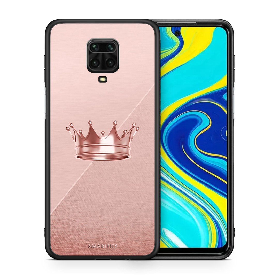 Θήκη Xiaomi Redmi Note 9S / 9 Pro Crown Minimal από τη Smartfits με σχέδιο στο πίσω μέρος και μαύρο περίβλημα | Xiaomi Redmi Note 9S / 9 Pro Crown Minimal case with colorful back and black bezels