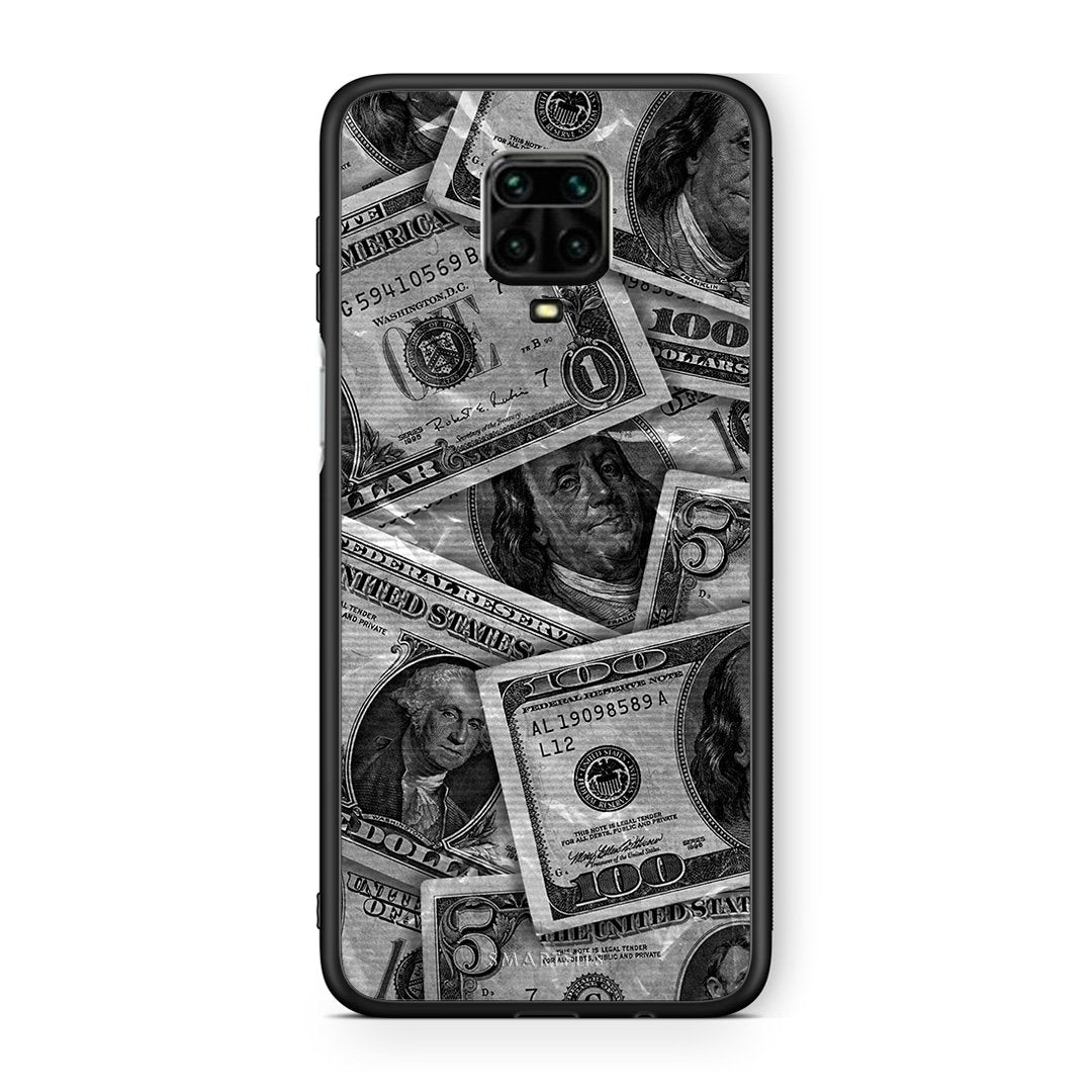 Xiaomi Redmi Note 9S / 9 Pro Money Dollars θήκη από τη Smartfits με σχέδιο στο πίσω μέρος και μαύρο περίβλημα | Smartphone case with colorful back and black bezels by Smartfits