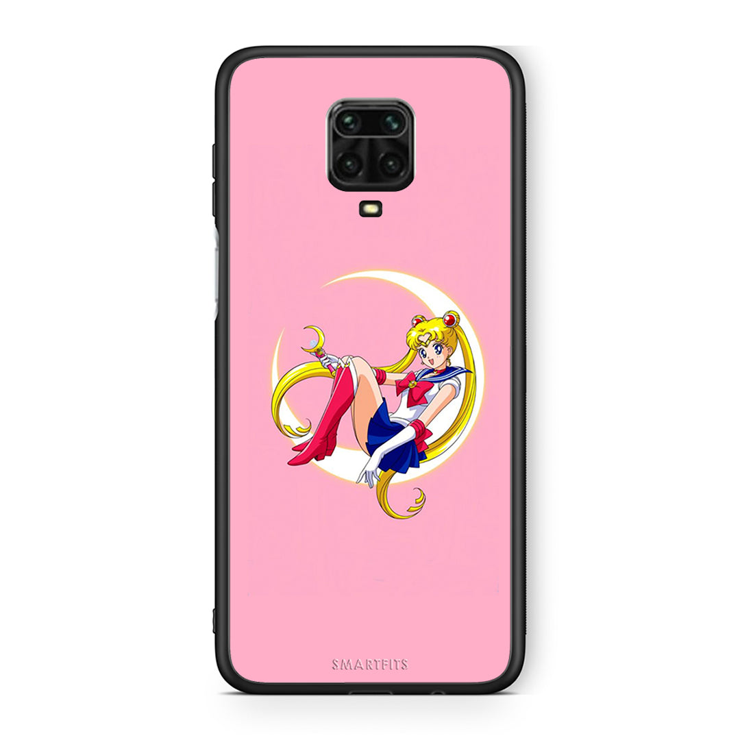 Xiaomi Redmi Note 9S / 9 Pro Moon Girl θήκη από τη Smartfits με σχέδιο στο πίσω μέρος και μαύρο περίβλημα | Smartphone case with colorful back and black bezels by Smartfits