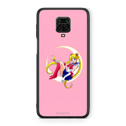 Xiaomi Redmi Note 9S / 9 Pro Moon Girl θήκη από τη Smartfits με σχέδιο στο πίσω μέρος και μαύρο περίβλημα | Smartphone case with colorful back and black bezels by Smartfits