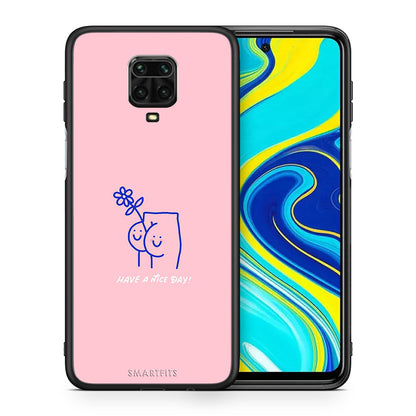 Θήκη Xiaomi Redmi Note 9S / 9 Pro Nice Day από τη Smartfits με σχέδιο στο πίσω μέρος και μαύρο περίβλημα | Xiaomi Redmi Note 9S / 9 Pro Nice Day case with colorful back and black bezels