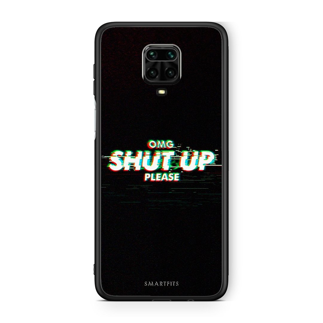 Xiaomi Redmi Note 9S / 9 Pro OMG ShutUp θήκη από τη Smartfits με σχέδιο στο πίσω μέρος και μαύρο περίβλημα | Smartphone case with colorful back and black bezels by Smartfits