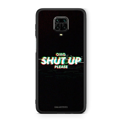 Xiaomi Redmi Note 9S / 9 Pro OMG ShutUp θήκη από τη Smartfits με σχέδιο στο πίσω μέρος και μαύρο περίβλημα | Smartphone case with colorful back and black bezels by Smartfits