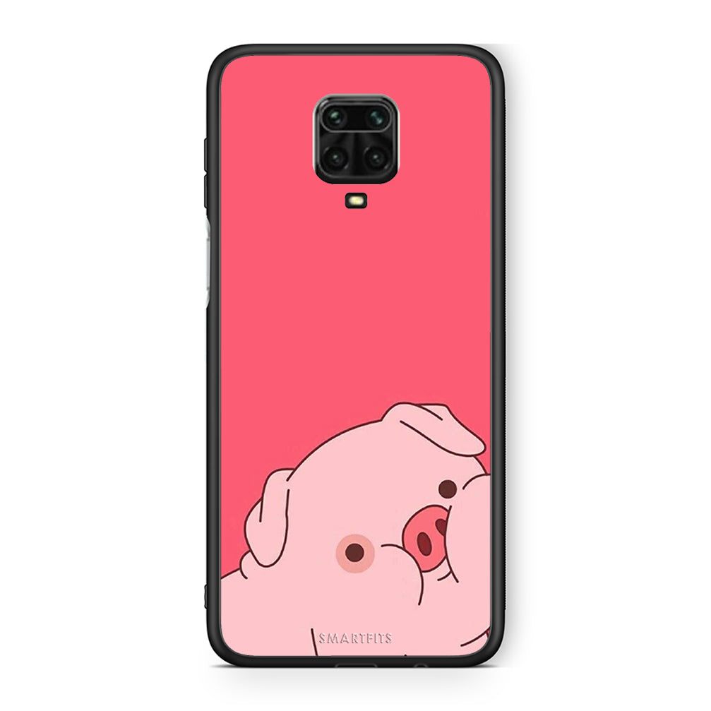 Xiaomi Redmi Note 9S / 9 Pro Pig Love 1 Θήκη Αγίου Βαλεντίνου από τη Smartfits με σχέδιο στο πίσω μέρος και μαύρο περίβλημα | Smartphone case with colorful back and black bezels by Smartfits