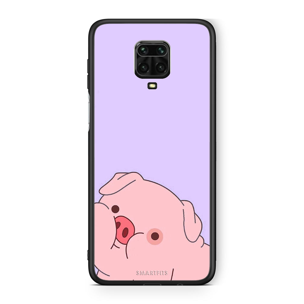 Xiaomi Redmi Note 9S / 9 Pro Pig Love 2 Θήκη Αγίου Βαλεντίνου από τη Smartfits με σχέδιο στο πίσω μέρος και μαύρο περίβλημα | Smartphone case with colorful back and black bezels by Smartfits