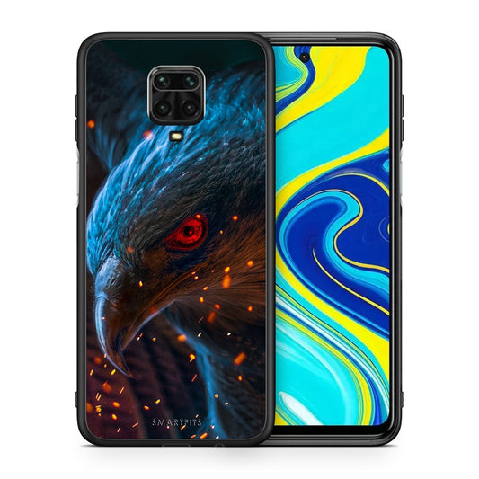Θήκη Xiaomi Redmi Note 9S / 9 Pro Eagle PopArt από τη Smartfits με σχέδιο στο πίσω μέρος και μαύρο περίβλημα | Xiaomi Redmi Note 9S / 9 Pro Eagle PopArt case with colorful back and black bezels