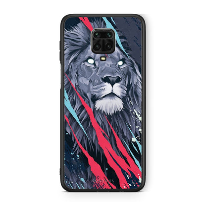 4 - Xiaomi Redmi Note 9S / 9 Pro Lion Designer PopArt case, cover, bumper