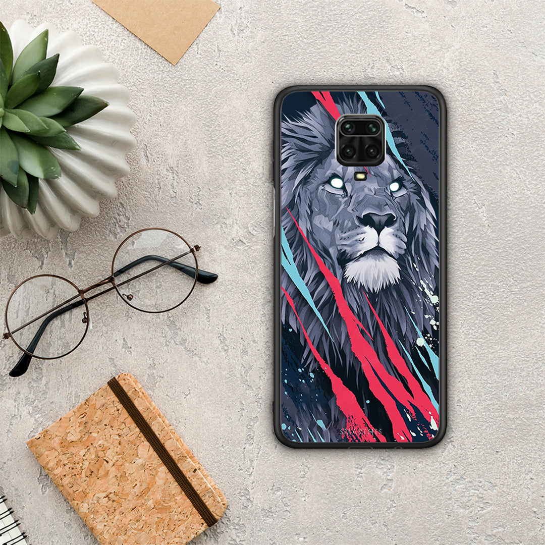 PopArt Lion Designer - Xiaomi Redmi Note 9S / 9 Pro / 9 Pro Max θήκη