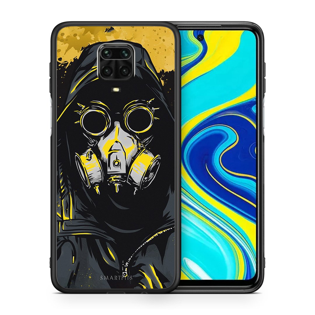 Θήκη Xiaomi Redmi Note 9S / 9 Pro Mask PopArt από τη Smartfits με σχέδιο στο πίσω μέρος και μαύρο περίβλημα | Xiaomi Redmi Note 9S / 9 Pro Mask PopArt case with colorful back and black bezels