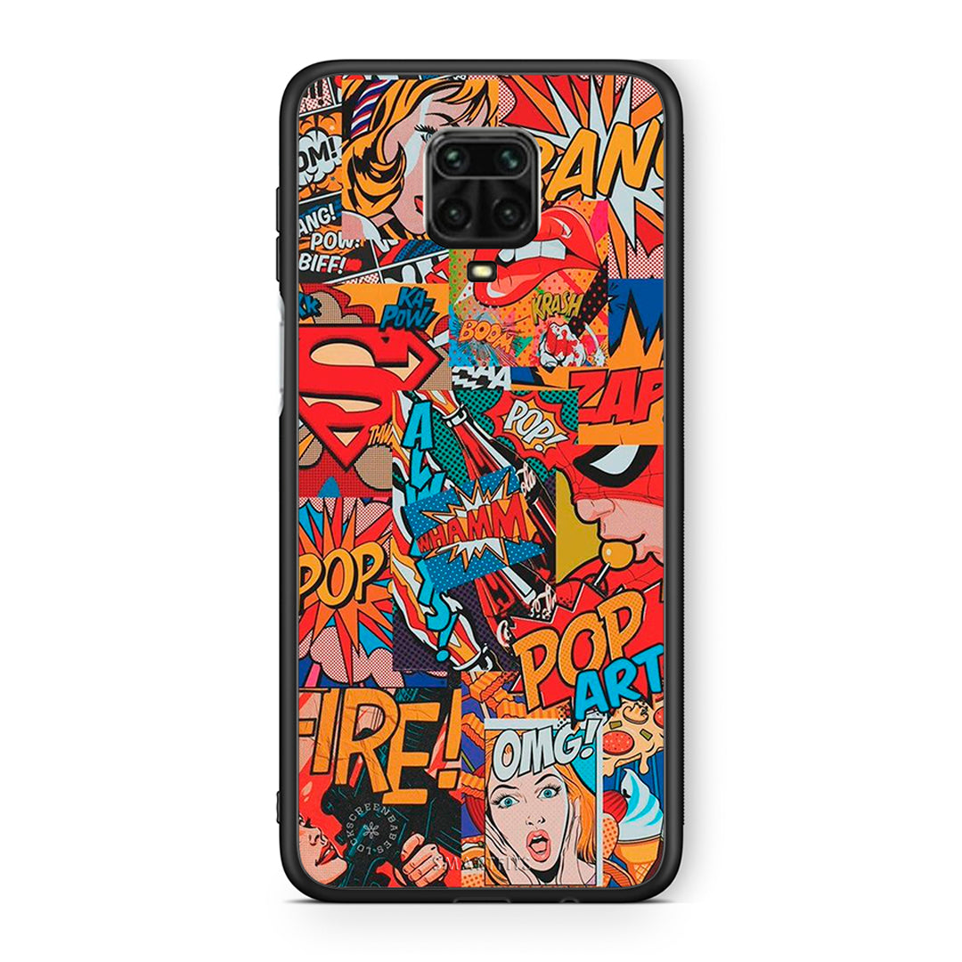 Xiaomi Redmi Note 9S / 9 Pro PopArt OMG θήκη από τη Smartfits με σχέδιο στο πίσω μέρος και μαύρο περίβλημα | Smartphone case with colorful back and black bezels by Smartfits