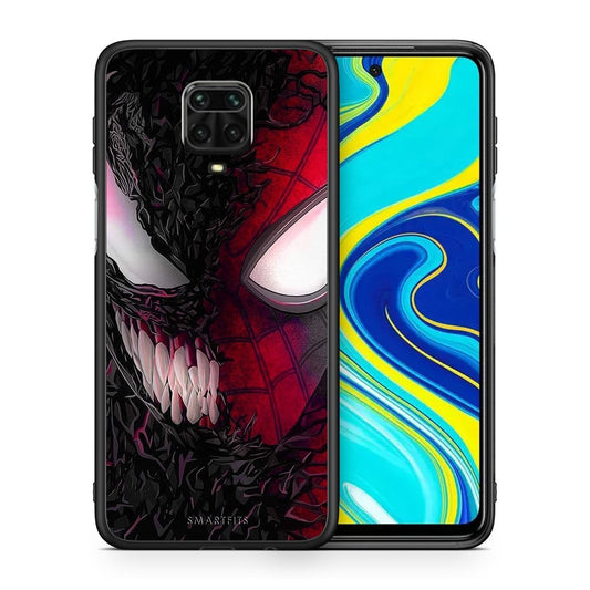 Θήκη Xiaomi Redmi Note 9S / 9 Pro SpiderVenom PopArt από τη Smartfits με σχέδιο στο πίσω μέρος και μαύρο περίβλημα | Xiaomi Redmi Note 9S / 9 Pro SpiderVenom PopArt case with colorful back and black bezels