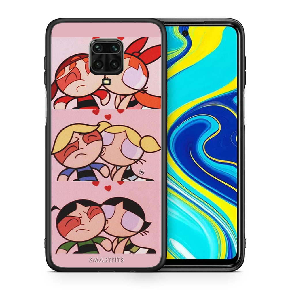 Θήκη Αγίου Βαλεντίνου Xiaomi Redmi Note 9S / 9 Pro Puff Love από τη Smartfits με σχέδιο στο πίσω μέρος και μαύρο περίβλημα | Xiaomi Redmi Note 9S / 9 Pro Puff Love case with colorful back and black bezels