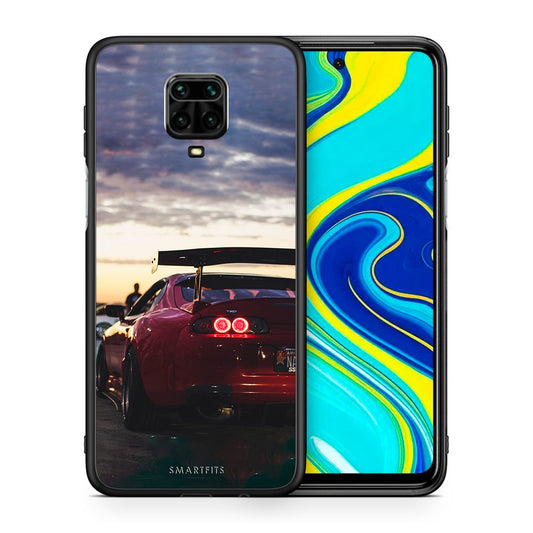Θήκη Xiaomi Redmi Note 9S / 9 Pro Racing Supra από τη Smartfits με σχέδιο στο πίσω μέρος και μαύρο περίβλημα | Xiaomi Redmi Note 9S / 9 Pro Racing Supra case with colorful back and black bezels