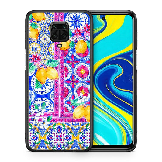 Θήκη Xiaomi Redmi Note 9S / 9 Pro Retro Spring από τη Smartfits με σχέδιο στο πίσω μέρος και μαύρο περίβλημα | Xiaomi Redmi Note 9S / 9 Pro Retro Spring case with colorful back and black bezels