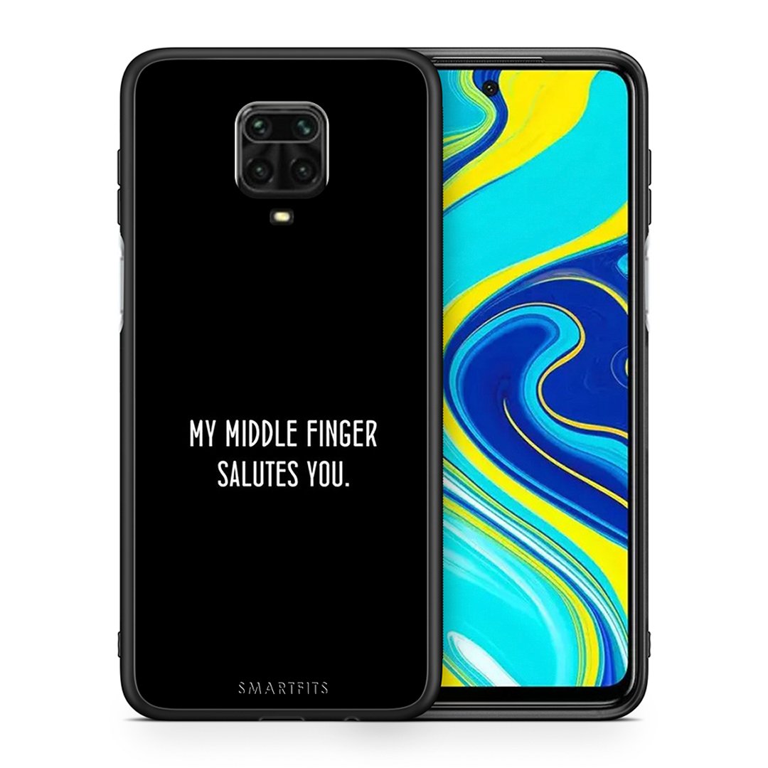 Θήκη Xiaomi Redmi Note 9S / 9 Pro Salute από τη Smartfits με σχέδιο στο πίσω μέρος και μαύρο περίβλημα | Xiaomi Redmi Note 9S / 9 Pro Salute case with colorful back and black bezels