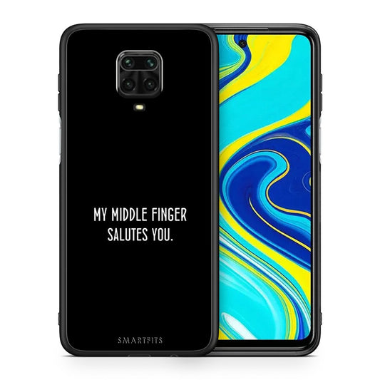 Θήκη Xiaomi Redmi Note 9S / 9 Pro Salute από τη Smartfits με σχέδιο στο πίσω μέρος και μαύρο περίβλημα | Xiaomi Redmi Note 9S / 9 Pro Salute case with colorful back and black bezels