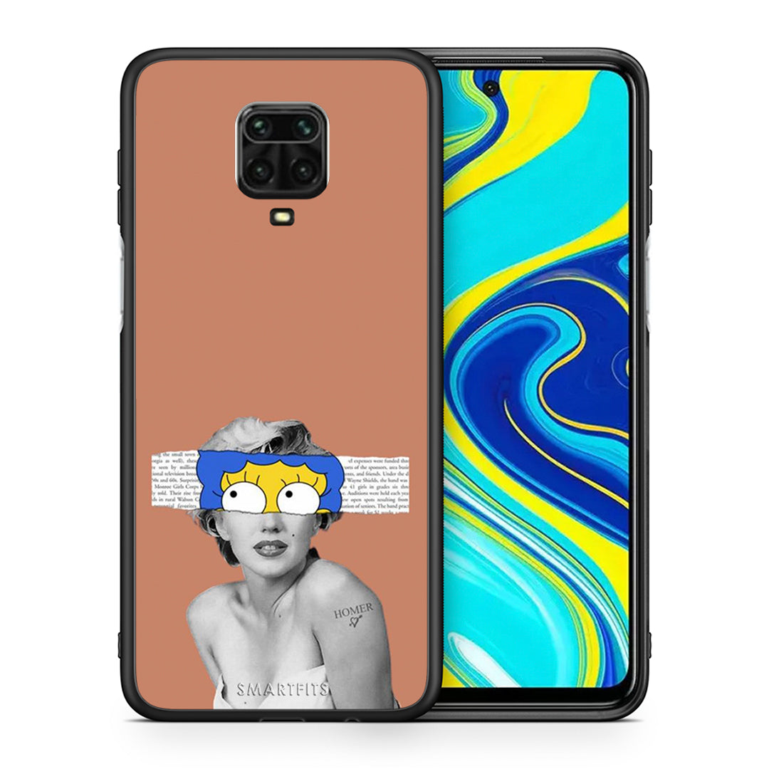 Θήκη Xiaomi Redmi Note 9S / 9 Pro Sim Merilyn από τη Smartfits με σχέδιο στο πίσω μέρος και μαύρο περίβλημα | Xiaomi Redmi Note 9S / 9 Pro Sim Merilyn case with colorful back and black bezels