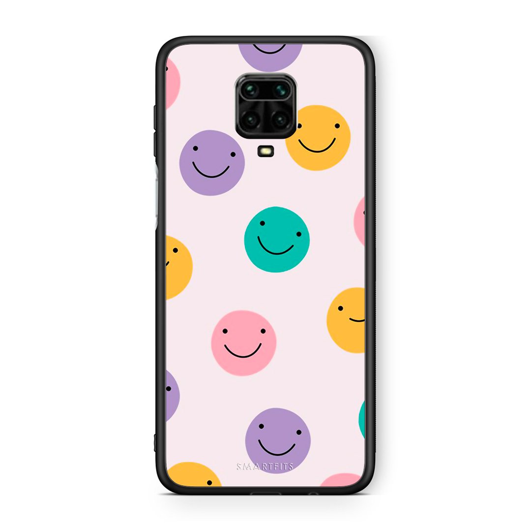 Xiaomi Redmi Note 9S / 9 Pro Smiley Faces θήκη από τη Smartfits με σχέδιο στο πίσω μέρος και μαύρο περίβλημα | Smartphone case with colorful back and black bezels by Smartfits
