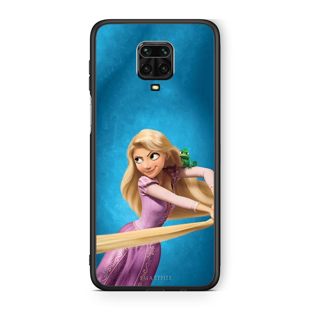 Xiaomi Redmi Note 9S / 9 Pro Tangled 2 Θήκη Αγίου Βαλεντίνου από τη Smartfits με σχέδιο στο πίσω μέρος και μαύρο περίβλημα | Smartphone case with colorful back and black bezels by Smartfits