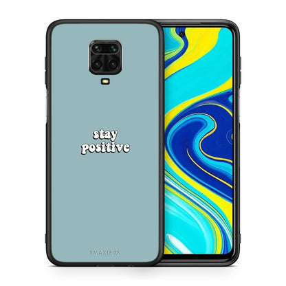 Θήκη Xiaomi Redmi Note 9S / 9 Pro Positive Text από τη Smartfits με σχέδιο στο πίσω μέρος και μαύρο περίβλημα | Xiaomi Redmi Note 9S / 9 Pro Positive Text case with colorful back and black bezels