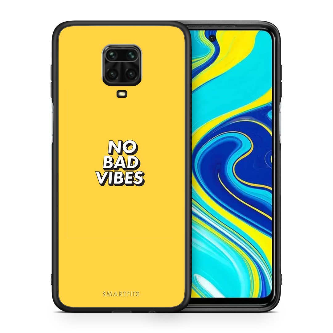 Θήκη Xiaomi Redmi Note 9S / 9 Pro Vibes Text από τη Smartfits με σχέδιο στο πίσω μέρος και μαύρο περίβλημα | Xiaomi Redmi Note 9S / 9 Pro Vibes Text case with colorful back and black bezels