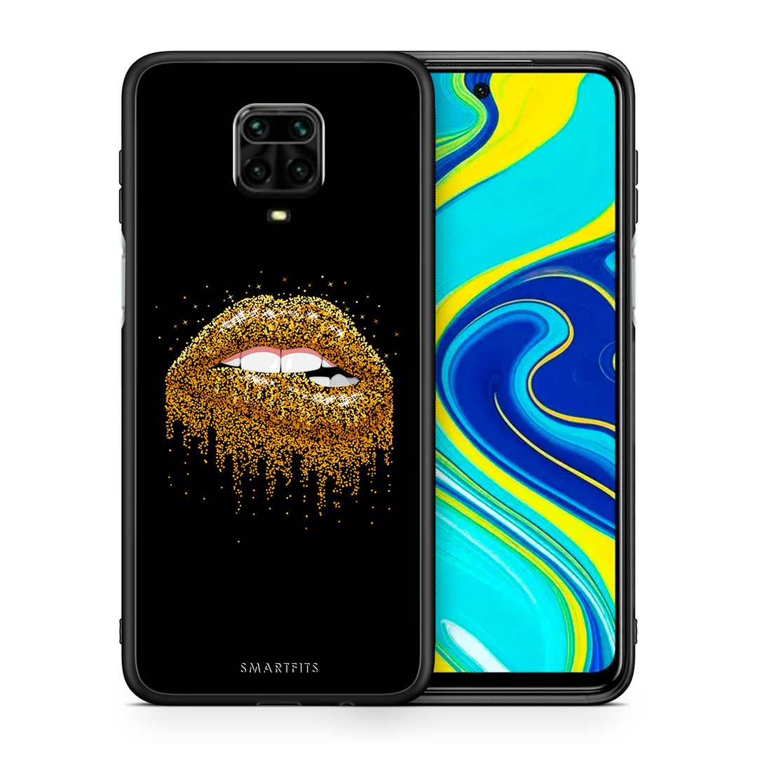 Θήκη Xiaomi Redmi Note 9S / 9 Pro Golden Valentine από τη Smartfits με σχέδιο στο πίσω μέρος και μαύρο περίβλημα | Xiaomi Redmi Note 9S / 9 Pro Golden Valentine case with colorful back and black bezels