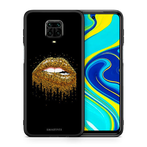 Θήκη Xiaomi Redmi Note 9S / 9 Pro Golden Valentine από τη Smartfits με σχέδιο στο πίσω μέρος και μαύρο περίβλημα | Xiaomi Redmi Note 9S / 9 Pro Golden Valentine case with colorful back and black bezels
