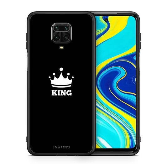 Θήκη Xiaomi Redmi Note 9S / 9 Pro King Valentine από τη Smartfits με σχέδιο στο πίσω μέρος και μαύρο περίβλημα | Xiaomi Redmi Note 9S / 9 Pro King Valentine case with colorful back and black bezels