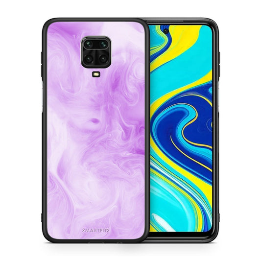 Θήκη Xiaomi Redmi Note 9S / 9 Pro Lavender Watercolor από τη Smartfits με σχέδιο στο πίσω μέρος και μαύρο περίβλημα | Xiaomi Redmi Note 9S / 9 Pro Lavender Watercolor case with colorful back and black bezels