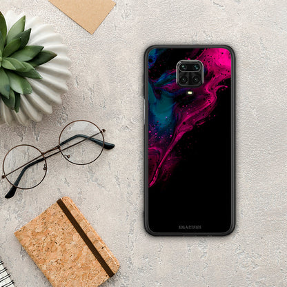 Watercolor Pink Black - Xiaomi Redmi Note 9S / 9 Pro / 9 Pro Max θήκη