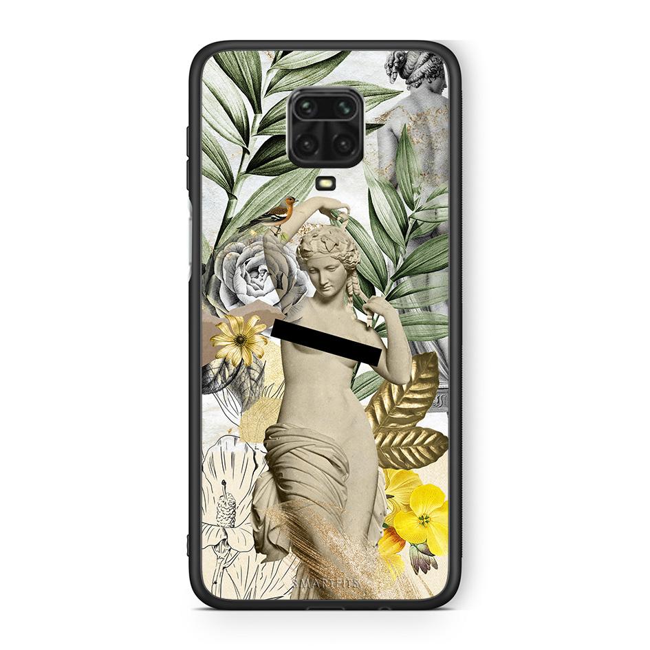 Xiaomi Redmi Note 9S / 9 Pro Woman Statue θήκη από τη Smartfits με σχέδιο στο πίσω μέρος και μαύρο περίβλημα | Smartphone case with colorful back and black bezels by Smartfits