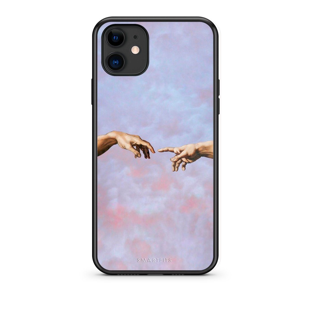 iPhone 11 Adam Hand θήκη από τη Smartfits με σχέδιο στο πίσω μέρος και μαύρο περίβλημα | Smartphone case with colorful back and black bezels by Smartfits