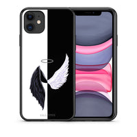 Thumbnail for Θήκη iPhone 11 Angels Demons από τη Smartfits με σχέδιο στο πίσω μέρος και μαύρο περίβλημα | iPhone 11 Angels Demons case with colorful back and black bezels