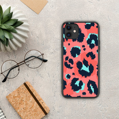 Animal Pink Leopard - iPhone 11 θήκη