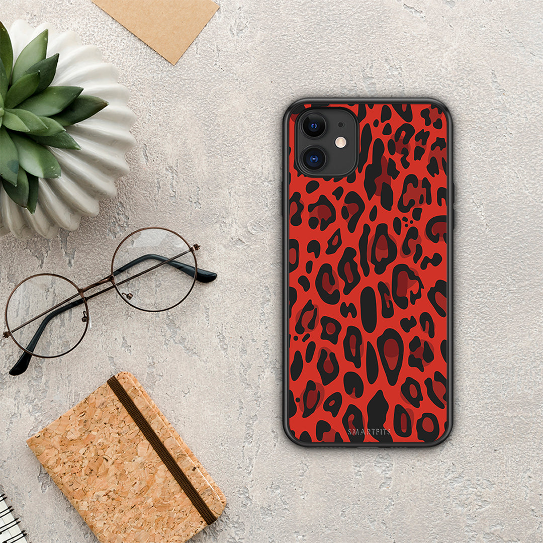 Animal Red Leopard - iPhone 11 θήκη