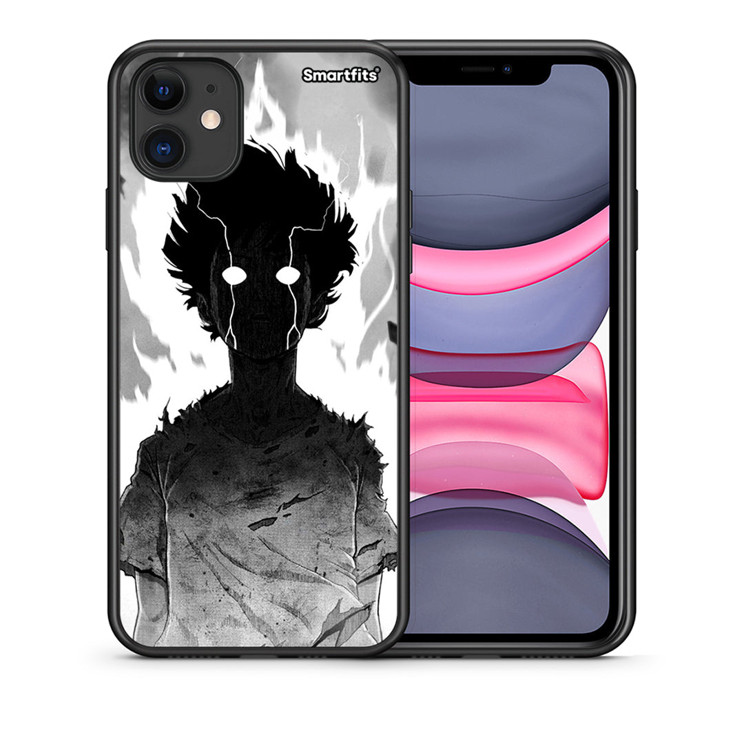 Θήκη iPhone 11 Anime Boy από τη Smartfits με σχέδιο στο πίσω μέρος και μαύρο περίβλημα | iPhone 11 Anime Boy case with colorful back and black bezels