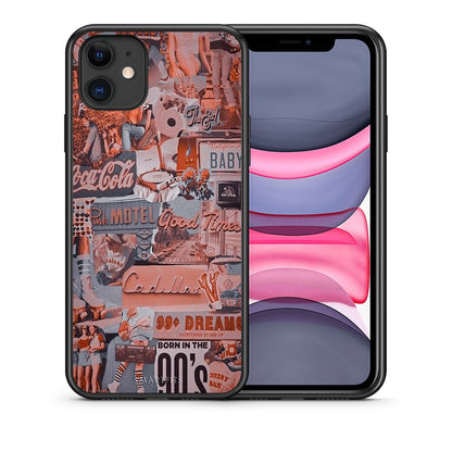 Θήκη iPhone 11 Born In 90s από τη Smartfits με σχέδιο στο πίσω μέρος και μαύρο περίβλημα | iPhone 11 Born In 90s case with colorful back and black bezels