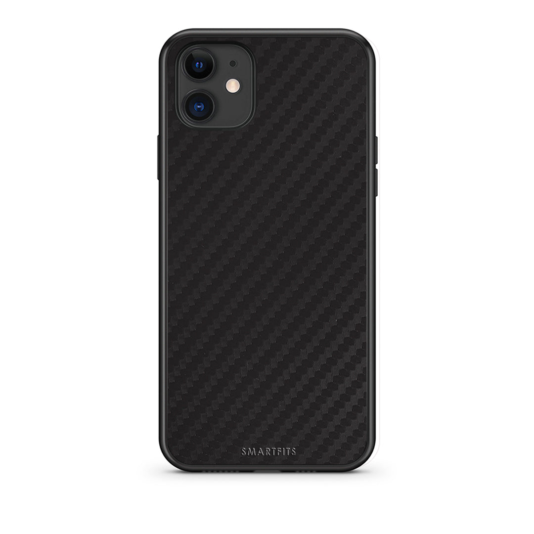 iPhone 11 Carbon Black θήκη από τη Smartfits με σχέδιο στο πίσω μέρος και μαύρο περίβλημα | Smartphone case with colorful back and black bezels by Smartfits
