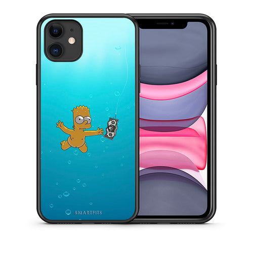 Θήκη iPhone 11 Chasing Money από τη Smartfits με σχέδιο στο πίσω μέρος και μαύρο περίβλημα | iPhone 11 Chasing Money case with colorful back and black bezels