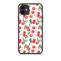 Thumbnail for iPhone 11 Cherry Summer θήκη από τη Smartfits με σχέδιο στο πίσω μέρος και μαύρο περίβλημα | Smartphone case with colorful back and black bezels by Smartfits
