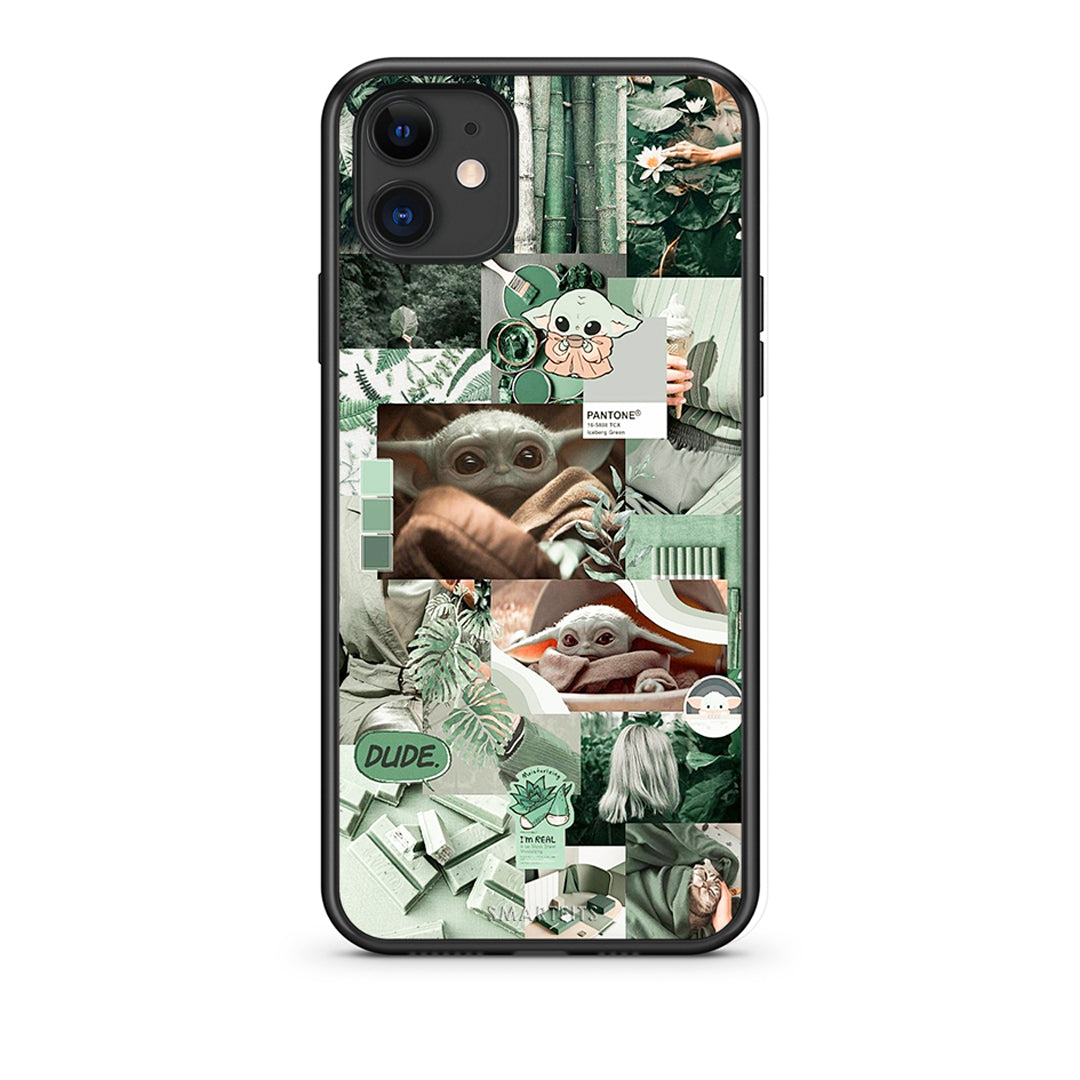 iPhone 11 Collage Dude Θήκη Αγίου Βαλεντίνου από τη Smartfits με σχέδιο στο πίσω μέρος και μαύρο περίβλημα | Smartphone case with colorful back and black bezels by Smartfits