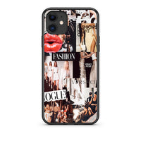 Thumbnail for iPhone 11 Collage Fashion Θήκη Αγίου Βαλεντίνου από τη Smartfits με σχέδιο στο πίσω μέρος και μαύρο περίβλημα | Smartphone case with colorful back and black bezels by Smartfits