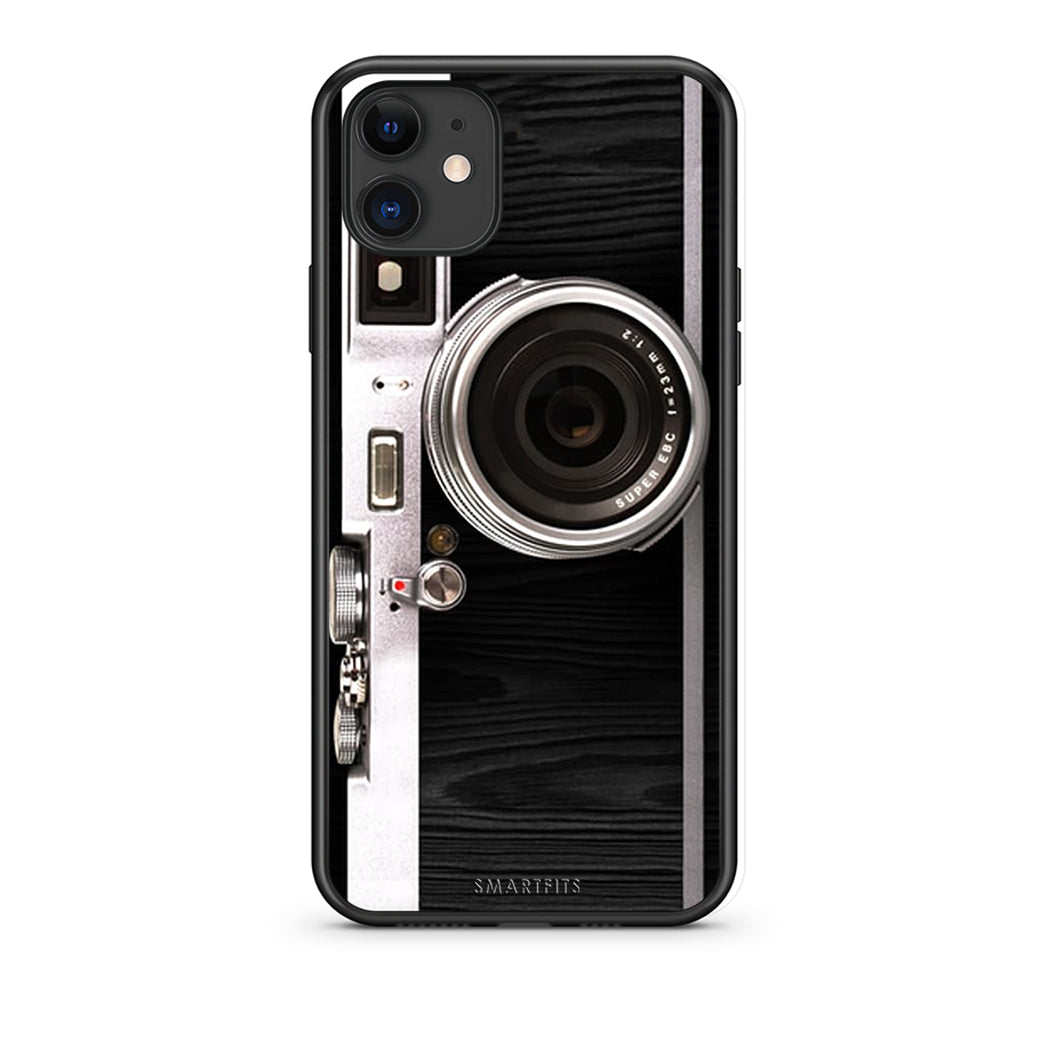 iPhone 11 Emily In Paris θήκη από τη Smartfits με σχέδιο στο πίσω μέρος και μαύρο περίβλημα | Smartphone case with colorful back and black bezels by Smartfits