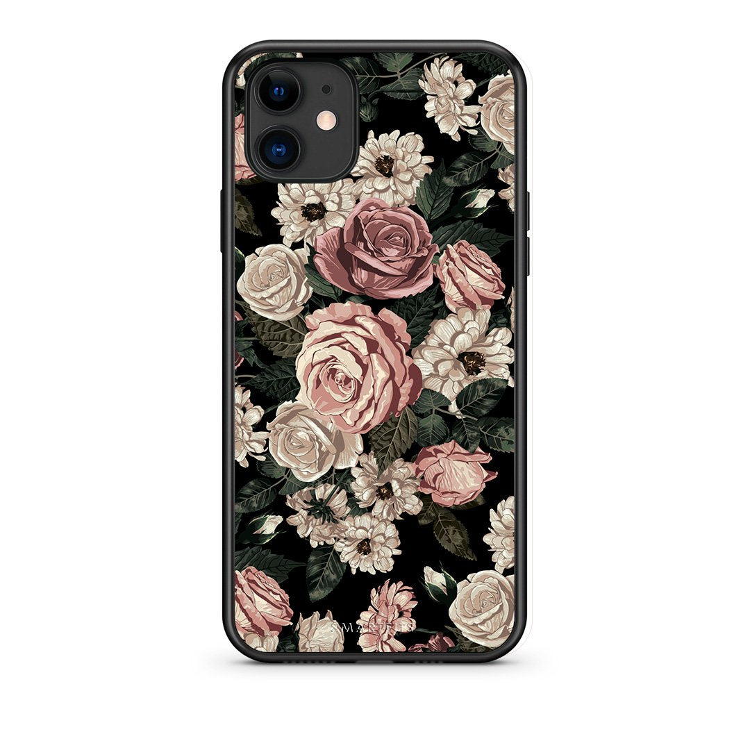 4 - iPhone 11 Wild Roses Flower case, cover, bumper
