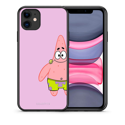 Θήκη iPhone 11  Friends Patrick από τη Smartfits με σχέδιο στο πίσω μέρος και μαύρο περίβλημα | iPhone 11  Friends Patrick case with colorful back and black bezels