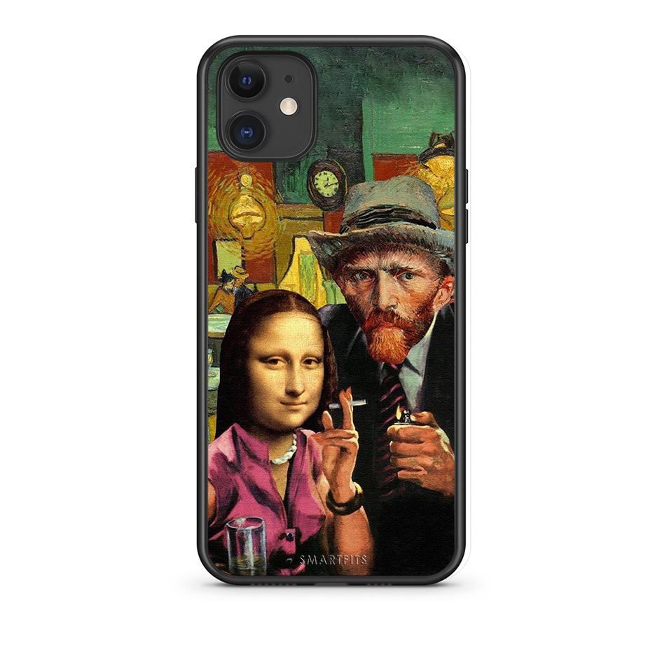 iPhone 11 Funny Art θήκη από τη Smartfits με σχέδιο στο πίσω μέρος και μαύρο περίβλημα | Smartphone case with colorful back and black bezels by Smartfits