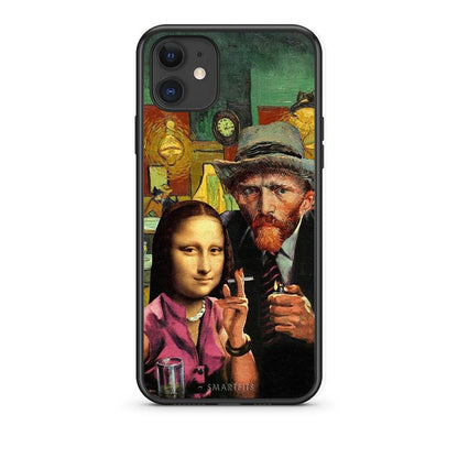 iPhone 11 Funny Art θήκη από τη Smartfits με σχέδιο στο πίσω μέρος και μαύρο περίβλημα | Smartphone case with colorful back and black bezels by Smartfits