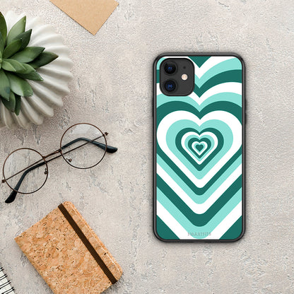 Green Hearts - iPhone 11 θήκη