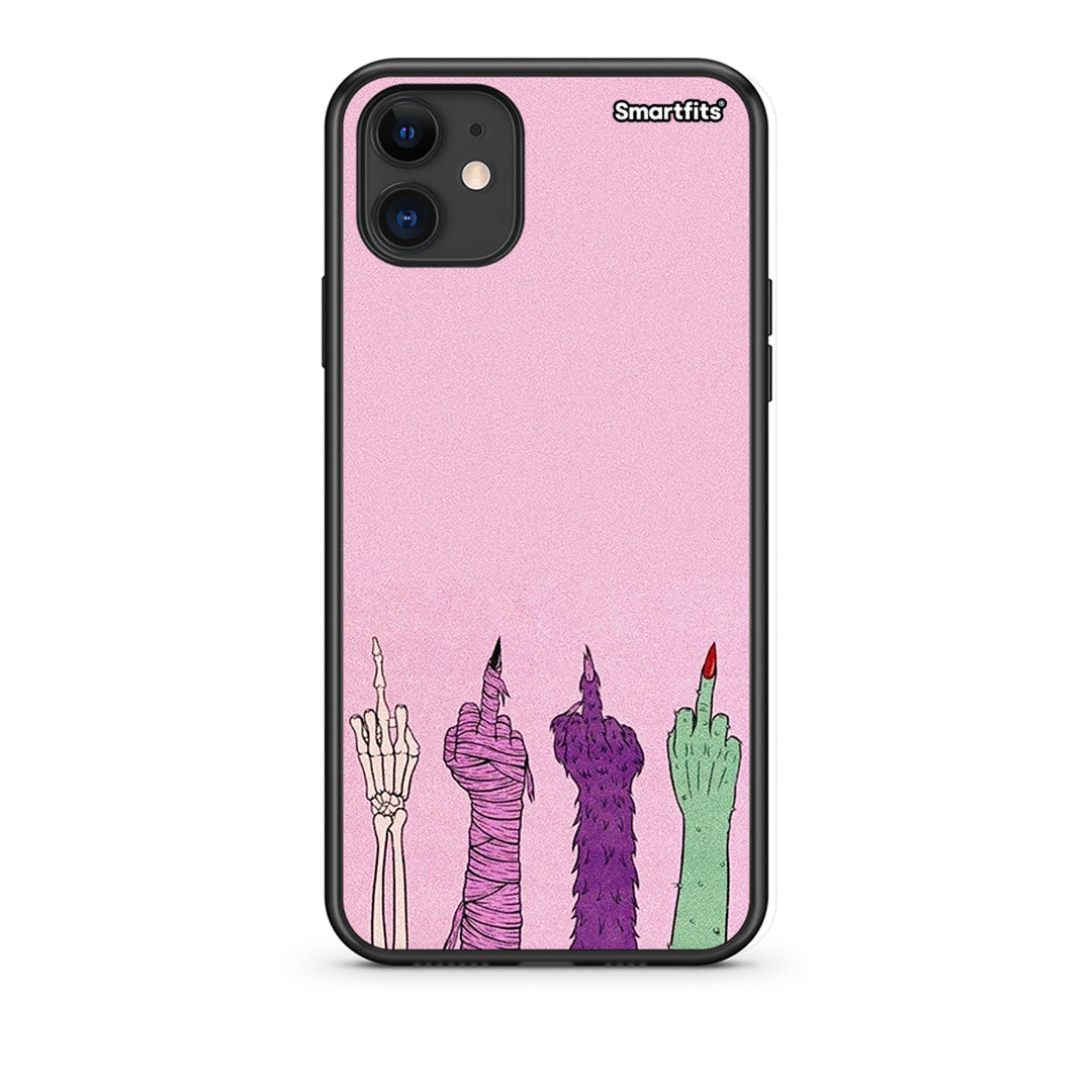 iPhone 11 Halloween Be A Lady Θήκη από τη Smartfits με σχέδιο στο πίσω μέρος και μαύρο περίβλημα | Smartphone case with colorful back and black bezels by Smartfits